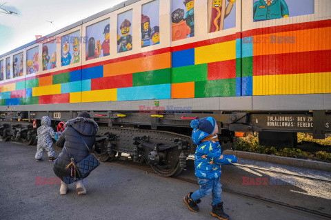 Tramwaj z klocków LEGO w Budapeszcie