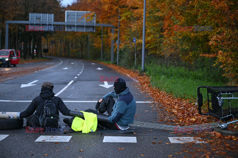 Demonstracja przeciwko targom broni w Rotterdamie