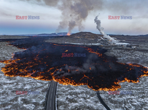 Nowa erupcja wulkanu na półwyspie Reykjanes w Islandii