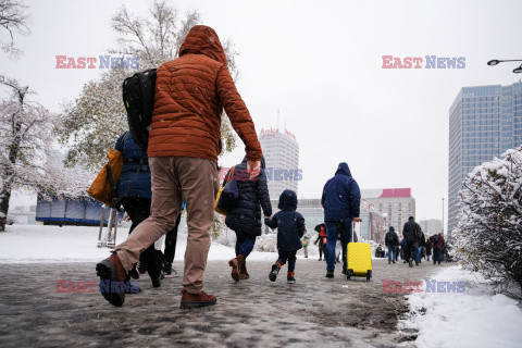 Pierwszy śnieg w Warszawie