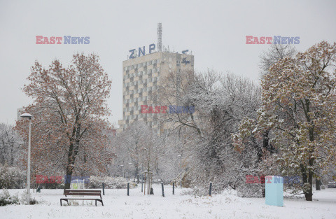 Pierwszy śnieg w Warszawie