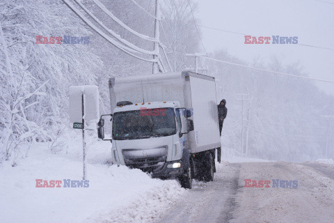 Burza śnieżna w USA