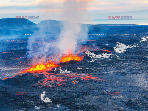 Nowa erupcja wulkanu na półwyspie Reykjanes w Islandii