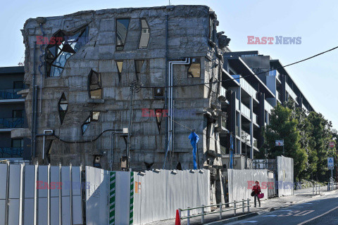 Betonowa wieża zbudowana przez architekta Keisuke Okę