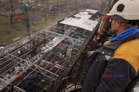 Naprawa zniszczonej elektrowni DTEK w Ukrainie