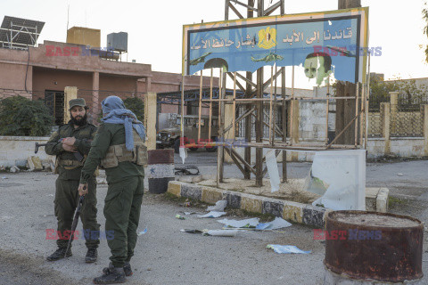 Syryjscy rebelianci podczas ofensywy w Aleppo