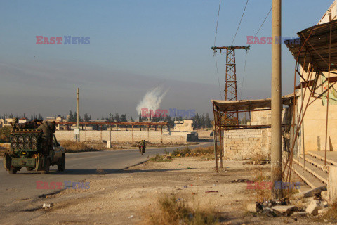 Syryjscy rebelianci podczas ofensywy w Aleppo