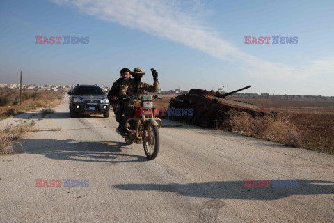 Syryjscy rebelianci podczas ofensywy w Aleppo