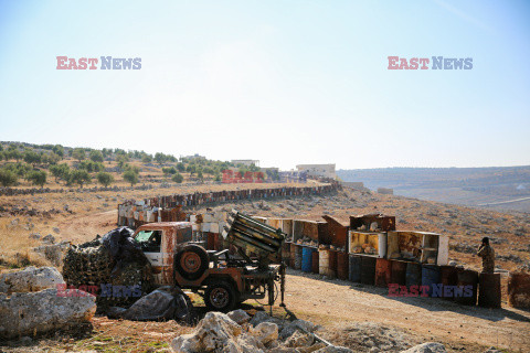 Syryjscy rebelianci podczas ofensywy w Aleppo