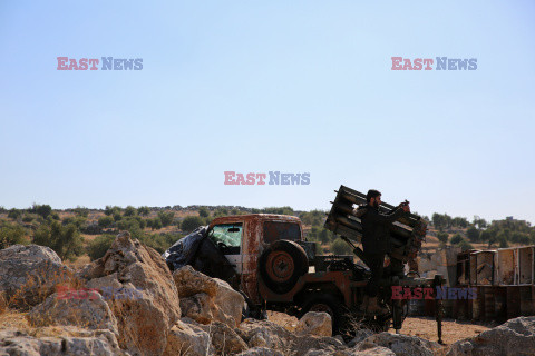 Syryjscy rebelianci podczas ofensywy w Aleppo