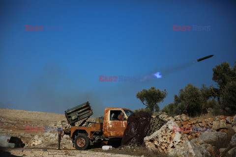 Syryjscy rebelianci podczas ofensywy w Aleppo