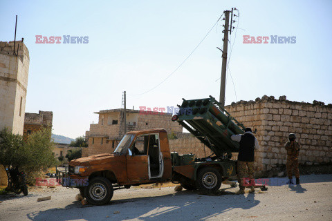 Syryjscy rebelianci podczas ofensywy w Aleppo