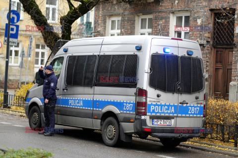 Hołd dla zmarłego policjanta