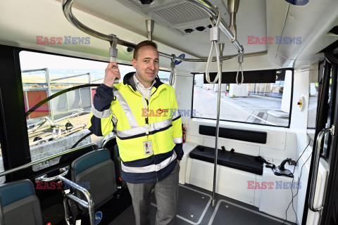 Autonomiczny autobus na lotnisku w Brukseli