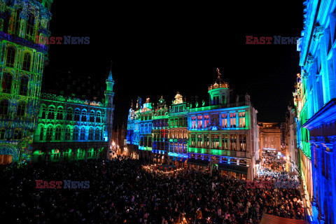 Świąteczne iluminacje w Brukseli