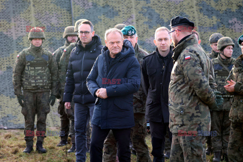 Donald Tusk odwiedził pierwszy odcinek Tarczy Wschód