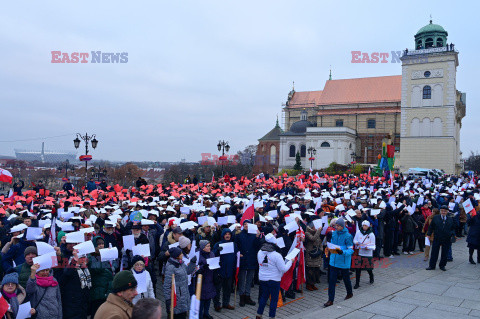 Protest ph. TAK dla edukacji! NIE dla deprawacji!