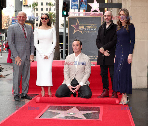 Jude Law uhonorowany gwiazdą na Hollywood Walk of Fame