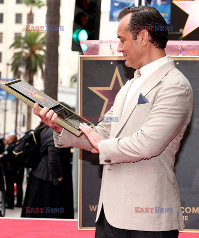 Jude Law uhonorowany gwiazdą na Hollywood Walk of Fame