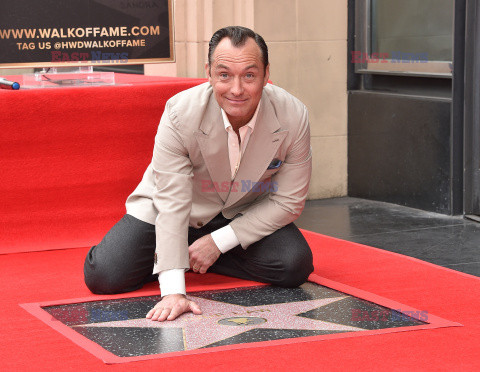 Jude Law uhonorowany gwiazdą na Hollywood Walk of Fame