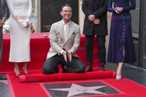 Jude Law uhonorowany gwiazdą na Hollywood Walk of Fame