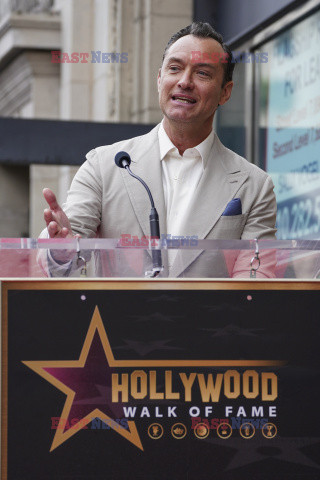 Jude Law uhonorowany gwiazdą na Hollywood Walk of Fame