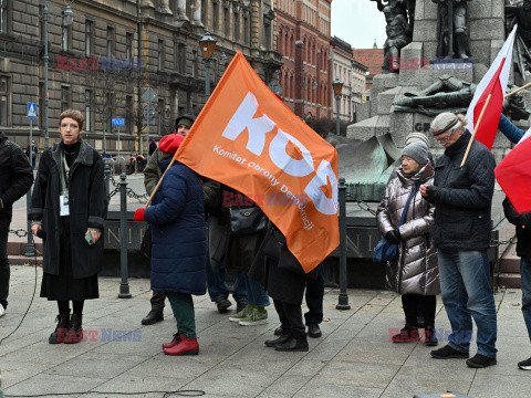 Stop faszyzmowi - pikieta w Krakowie