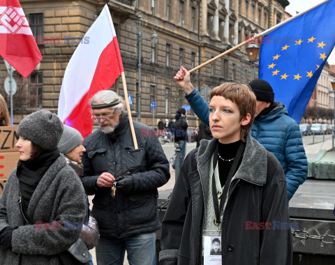 Stop faszyzmowi - pikieta w Krakowie