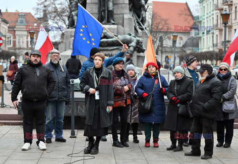 Stop faszyzmowi - pikieta w Krakowie