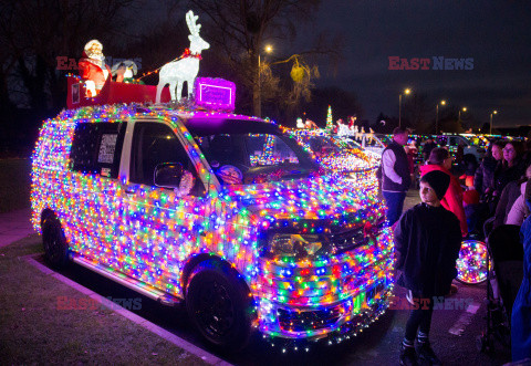 Zjazd świątecznych volkswagenów