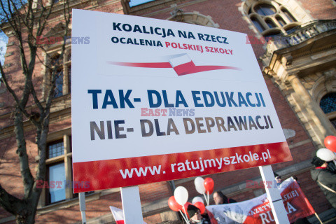 Protest Tak dla edukacji! Nie dla deprawacji! w Gdańsku