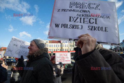 Protest Tak dla edukacji! Nie dla deprawacji! w Gdańsku