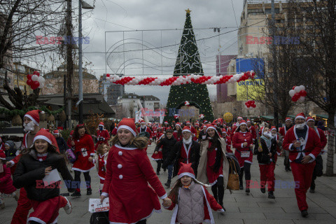 Charytatywny bieg Mikołajów w Kosowie