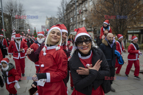 Charytatywny bieg Mikołajów w Kosowie