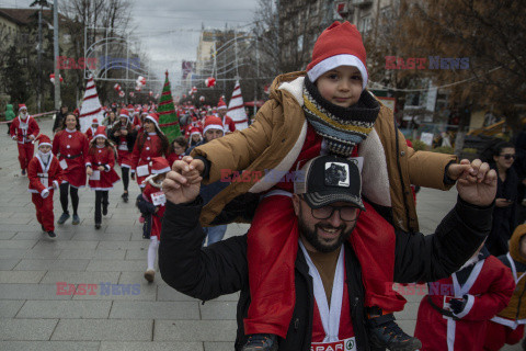 Charytatywny bieg Mikołajów w Kosowie