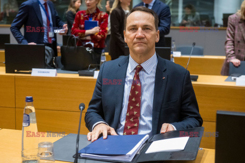 Minister Sikorski na posiedzeniu Rady do Spraw Zagranicznych Unii Europejskiej