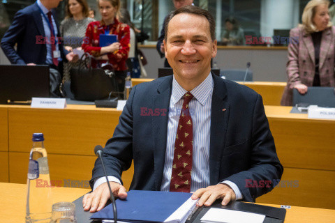 Minister Sikorski na posiedzeniu Rady do Spraw Zagranicznych Unii Europejskiej