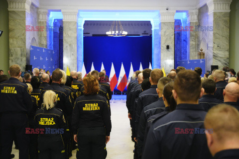 Uroczystość wręczenia nagród funkcjonariuszom  Policji i Straży Miejskiej