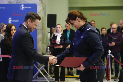 Uroczystość wręczenia nagród funkcjonariuszom  Policji i Straży Miejskiej