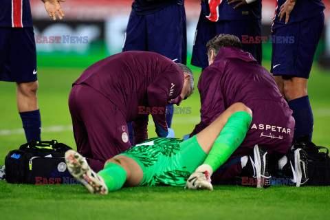 Gianluigi Donnarumma kopnięty w twarz podczas meczu