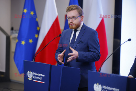 Konferencja wicepremiera i ministra cyfryzacji Krzysztofa Gawkowskiego