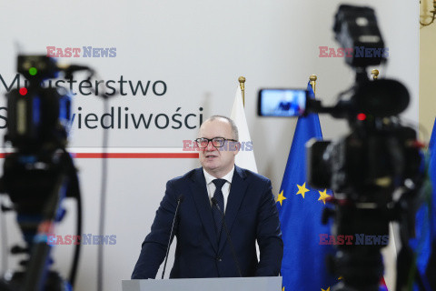 Konferencja Ministra Sprawiedliwości i Dyrektor Departamentu Prawa Europejskiego