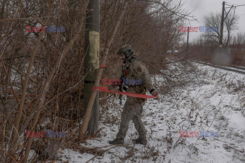 Na brzegach frontowej rzeki Oskoł - AFP