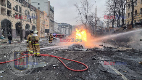 Rosyjski atak rakietowy na Kijów