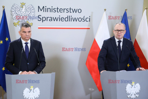 Konferencja prasowa Ministerstwa Sprawiedliwości ws. Marcina Romanowskiego