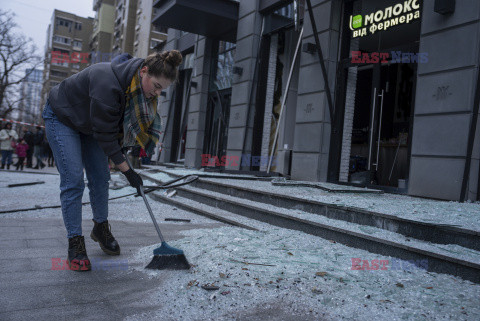 Rosyjski atak rakietowy na Kijów