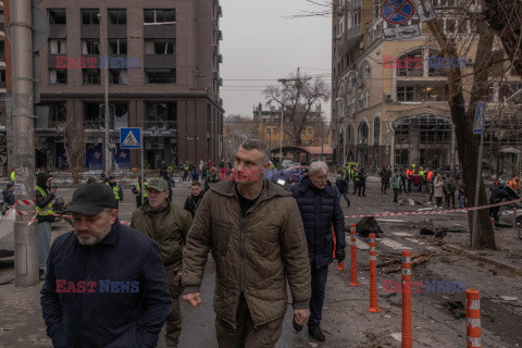 Rosyjski atak rakietowy na Kijów