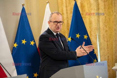 Konferencja prasowa Ministerstwa Sprawiedliwości ws. Marcina Romanowskiego