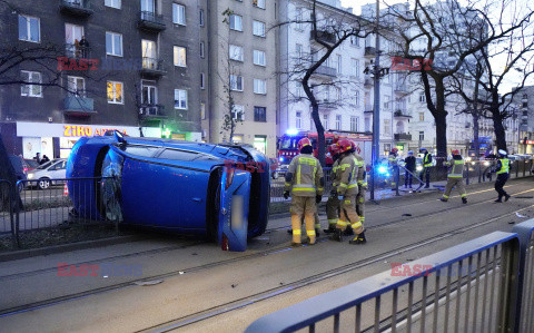 Wypadek na Targowej w Warszawie