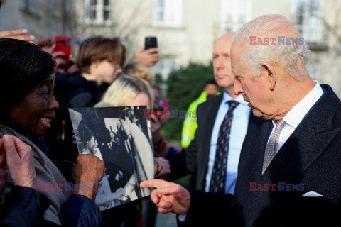 Król Karol III i Camilla na spotkaniu z mieszkańcami wschodniego Londynu